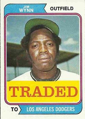 #43T Jim Wynn - Los Angeles Dodgers - 1974 Topps - Traded Baseball