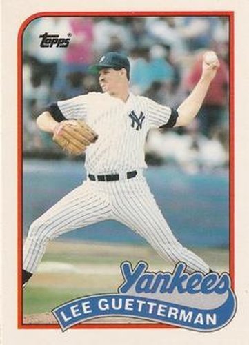 #43T Lee Guetterman - New York Yankees - 1989 Topps Traded Baseball