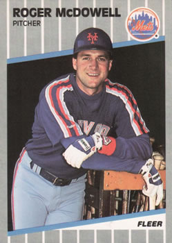 #43 Roger McDowell - New York Mets - 1989 Fleer Baseball