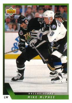 #43 Mike McPhee - Dallas Stars - 1993-94 Upper Deck Hockey