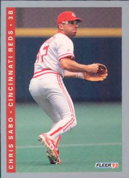 #43 Chris Sabo - Cincinnati Reds - 1993 Fleer Baseball