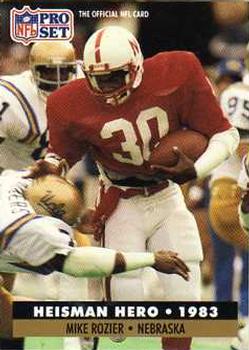 #43 Mike Rozier - Nebraska Cornhuskers / Atlanta Falcons - 1991 Pro Set Football