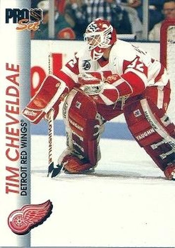 #43 Tim Cheveldae - Detroit Red Wings - 1992-93 Pro Set Hockey