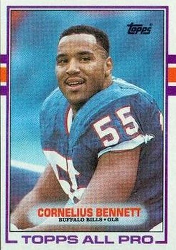 #43 Cornelius Bennett - Buffalo Bills - 1989 Topps Football