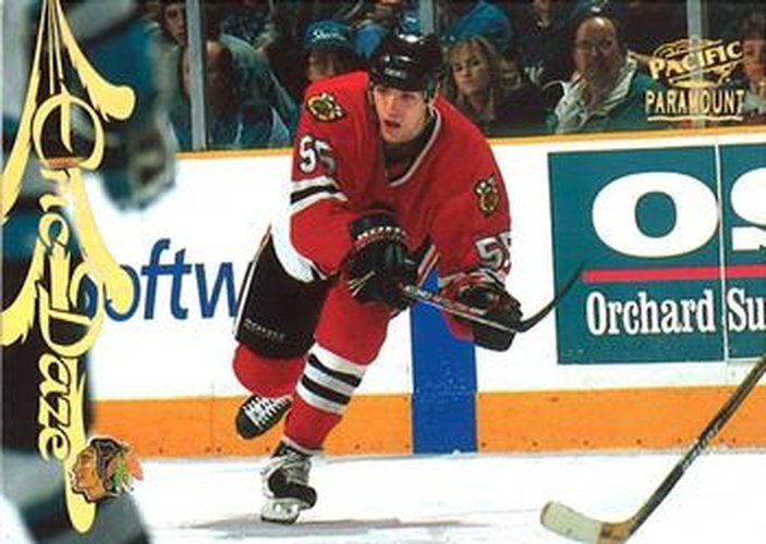 #43 Eric Daze - Chicago Blackhawks - 1997-98 Pacific Paramount Hockey