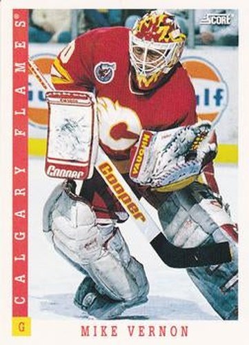 #43 Mike Vernon - Calgary Flames - 1993-94 Score Canadian Hockey