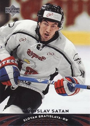 #43 Miroslav Satan - Slovan Bratislava - 2004-05 UD All-World Edition Hockey