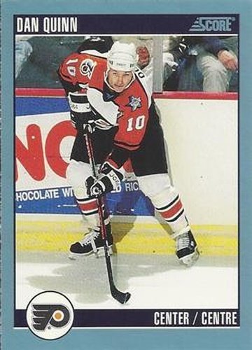 #43 Dan Quinn - Philadelphia Flyers - 1992-93 Score Canadian Hockey