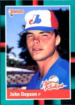 #43 John Dopson - Montreal Expos - 1988 Donruss The Rookies Baseball