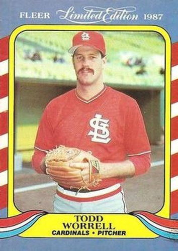 #43 Todd Worrell - St. Louis Cardinals - 1987 Fleer Limited Edition Baseball