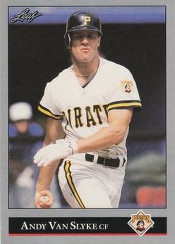 #43 Andy Van Slyke - Pittsburgh Pirates - 1992 Leaf Baseball