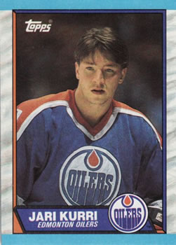 #43 Jari Kurri - Edmonton Oilers - 1989-90 Topps Hockey
