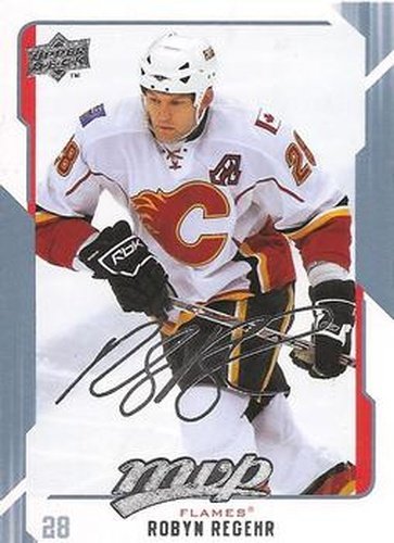 #43 Robyn Regehr - Calgary Flames - 2008-09 Upper Deck MVP Hockey