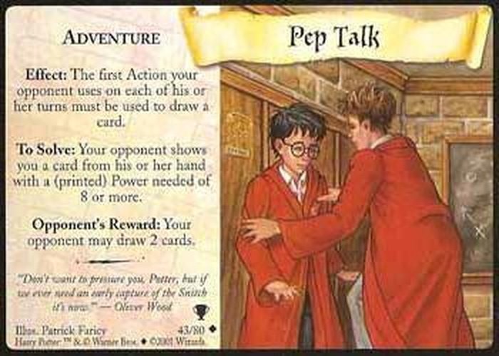 #43 Pep Talk - 2001 Harry Potter Quidditch cup