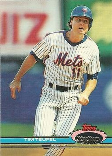 #43 Tim Teufel - New York Mets - 1991 Stadium Club Baseball