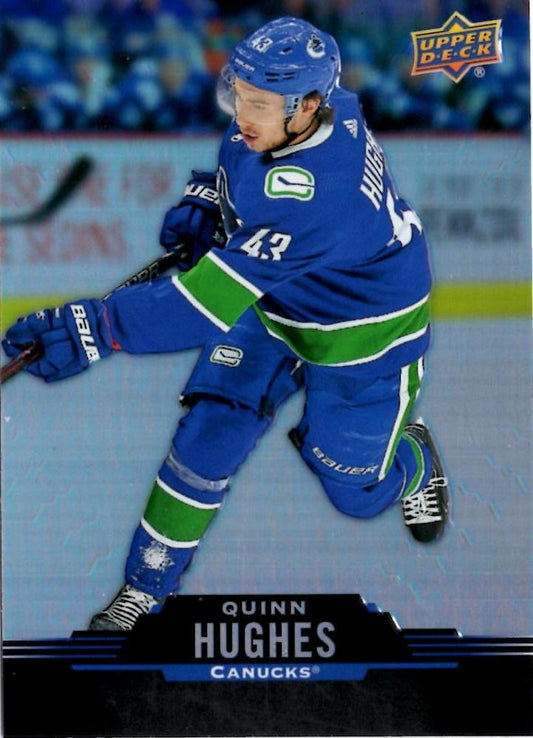 #43 Quinn Hughes - Vancouver Canucks - 2020-21 Upper Deck Tim Hortons Hockey