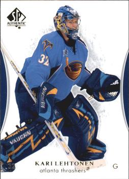 #43 Kari Lehtonen - Atlanta Thrashers - 2007-08 SP Authentic Hockey