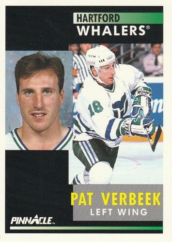 #43 Pat Verbeek - Hartford Whalers - 1991-92 Pinnacle Hockey