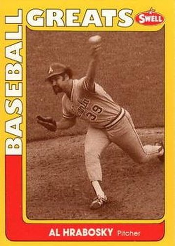 #43 Al Hrabosky - Atlanta Braves - 1991 Swell Baseball Greats