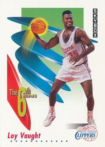 #443 Loy Vaught - Los Angeles Clippers - 1991-92 SkyBox Basketball