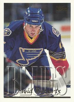 #43 David Roberts - St. Louis Blues - 1995-96 Topps Hockey