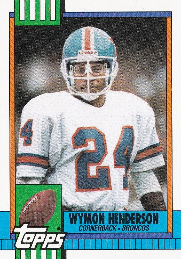 #43 Wymon Henderson - Denver Broncos - 1990 Topps Football