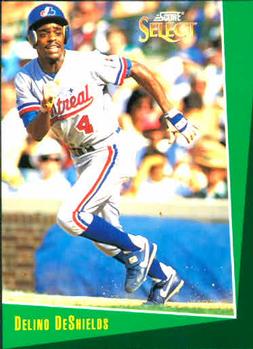 #43 Delino DeShields - Montreal Expos - 1993 Select Baseball