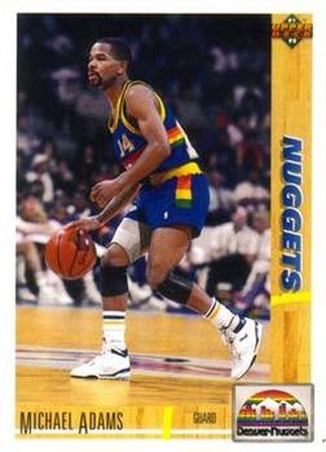 #43 Michael Adams - Denver Nuggets - 1991-92 Upper Deck Basketball