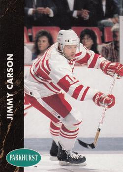 #43 Jimmy Carson - Detroit Red Wings - 1991-92 Parkhurst Hockey