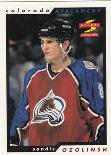 #43 Sandis Ozolinsh - Colorado Avalanche - 1996-97 Score Hockey