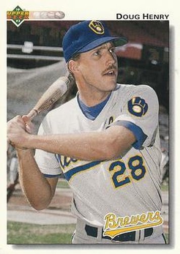 #43 Doug Henry - Milwaukee Brewers - 1992 Upper Deck Baseball