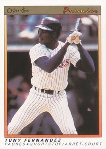 #43 Tony Fernandez - San Diego Padres - 1991 O-Pee-Chee Premier Baseball