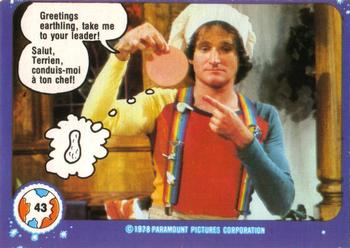 #43 Greetings, Earthling Take Me to Your Leader! - 1978 O-Pee-Chee Mork & Mindy