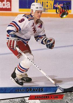 #43 Adam Graves - New York Rangers - 1993-94 Ultra Hockey