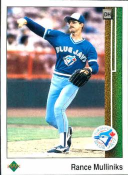 #43 Rance Mulliniks - Toronto Blue Jays - 1989 Upper Deck Baseball