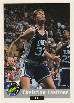 #43 Christian Laettner - Duke Blue Devils - 1992 Classic Draft Basketball