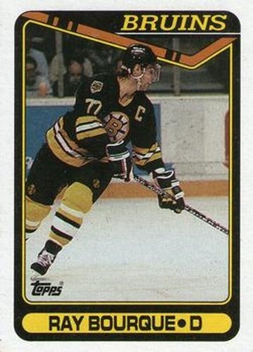 #43 Ray Bourque - Boston Bruins - 1990-91 Topps Hockey