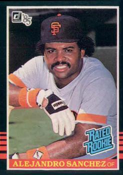 #43 Alejandro Sanchez - San Francisco Giants - 1985 Donruss Baseball