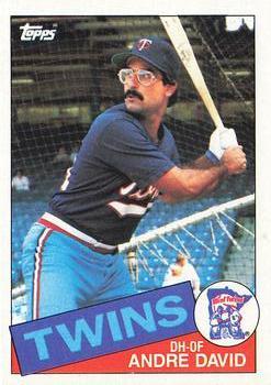 #43 Andre David - Minnesota Twins - 1985 Topps Baseball