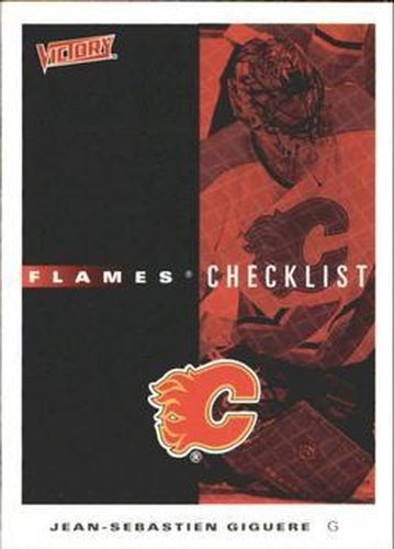 #43 Flames Checklist - Calgary Flames - 1999-00 Upper Deck Victory Hockey