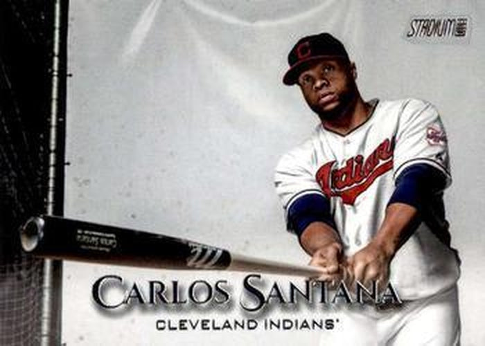 #43 Carlos Santana - Cleveland Indians - 2019 Stadium Club Baseball