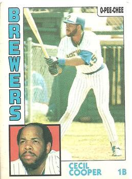 #43 Cecil Cooper - Milwaukee Brewers - 1984 O-Pee-Chee Baseball