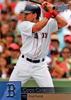 #43 Coco Crisp - Boston Red Sox - 2009 Upper Deck Baseball