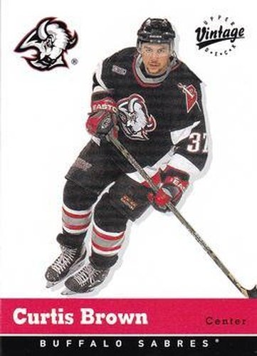 #43 Curtis Brown - Buffalo Sabres - 2000-01 Upper Deck Vintage Hockey