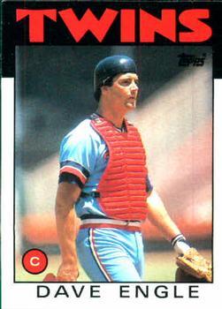 #43 Dave Engle - Minnesota Twins - 1986 Topps Baseball