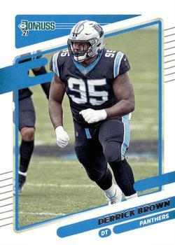 #43 Derrick Brown - Carolina Panthers - 2021 Donruss Football