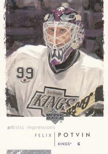 #43 Felix Potvin - Los Angeles Kings - 2002-03 UD Artistic Impressions Hockey