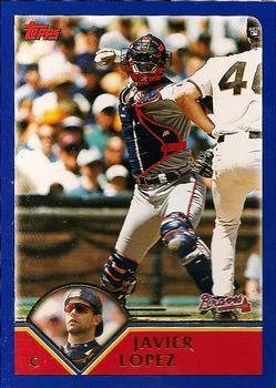 #43 Javier Lopez - Atlanta Braves - 2003 Topps Baseball