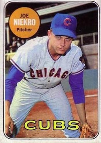 #43 Joe Niekro - Chicago Cubs - 1969 Topps Baseball