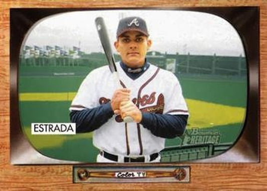 #43 Johnny Estrada - Atlanta Braves - 2004 Bowman Heritage Baseball